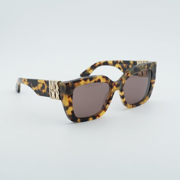 Dior MISSDIOR S2I 26D0 Sunglasses Havana Square Frame, Brown Lenses main image 4